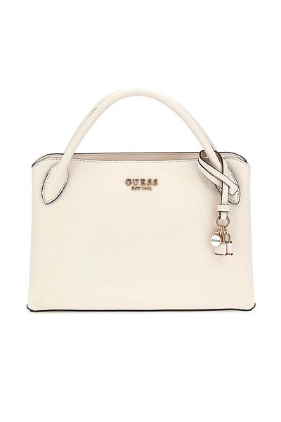 Guess White Women's Elite Satchel Shoulder Bag