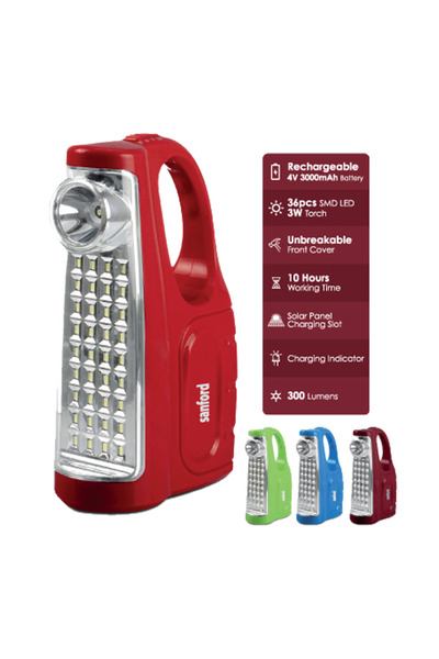 Sanford Emergency Lantern Rechargeable SF2734EL-A - Red