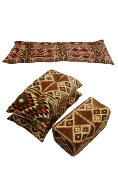 smart home طقم جلوس أرضي فاخر 4 في 1 - مجلس عربي تراثي، طقم أريكة أرضية