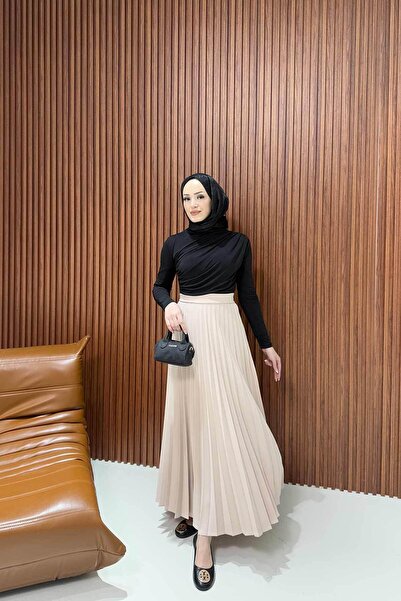 Melike Tatar Πλισέ Πέτρινη Φούστα - 32-9001-1