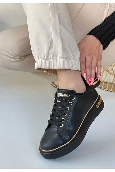 ZAGA Prime Pantofi sport cu șireturi Kity Black Skin