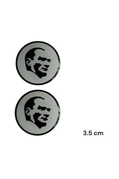 Fatih PHOENIX STICKER MUSTAFA BELT ATATURK DROP LOGO 3.5x3.5 CM 2 PIECES