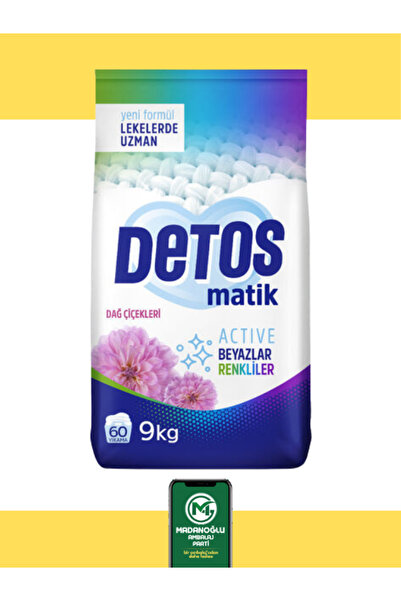 Madanoğlu ticaret Detos Matik Çamaşır Deterjanı 9 kg