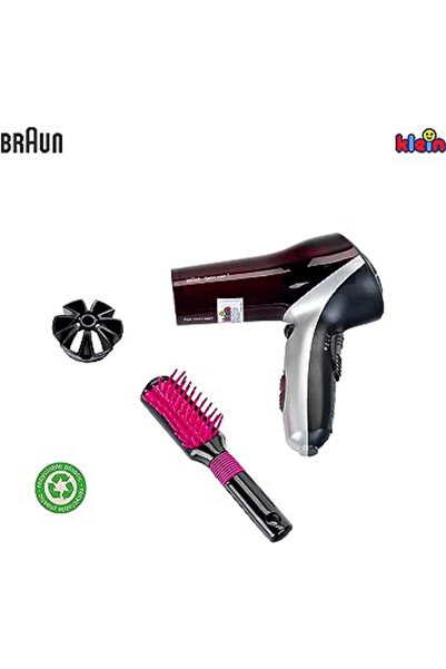 Klein Toy, Braun Hair Dryer With Brush