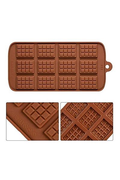 Micostore Silicone Chocolate Mold, Mini Tablets, 20 X 10 Cm