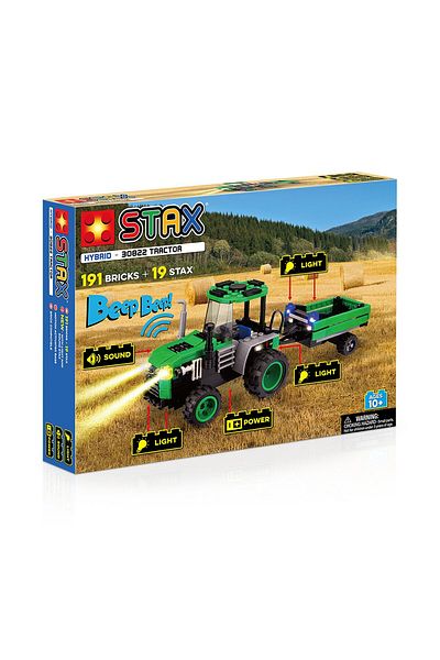 OEM Stax Toy - Construction Set With Lights And Sounds - Tractor