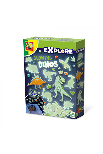 SES Creative Glow-in-the-dark dinosaur sticker set for kids