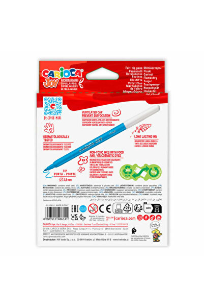 carioca Set de markere lavabile Joy cu 12 culori, 40614