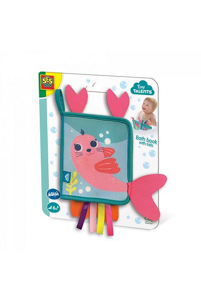 SES Creative Bath Toy - Neoprene Book With Tails