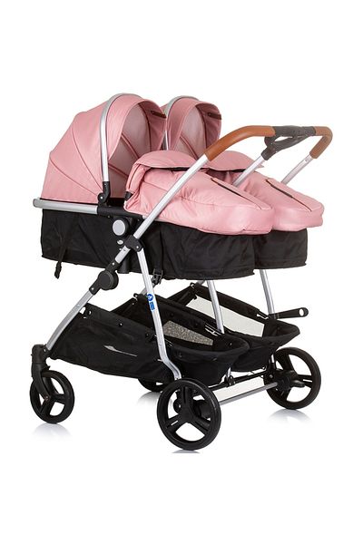 Chipolino Twin Stroller Duo Smart 3 In 1 Flamingo