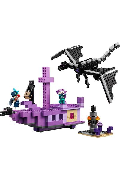 LEGO minecraft Ender Dragon and End Ship - 657 Pieces Construction Set for Ages 8 and Up
