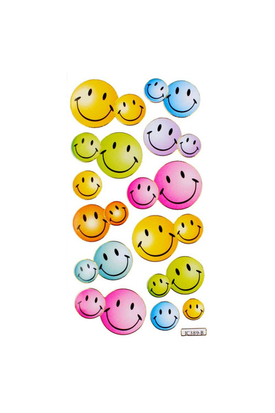 Micostore Smiley faces stickers, emoticons, stickers for creative projects, s...