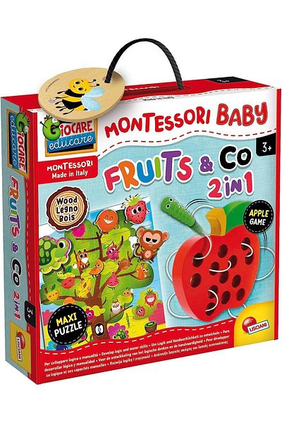 Lisciani Montessori 2 In 1 Game - Fruits