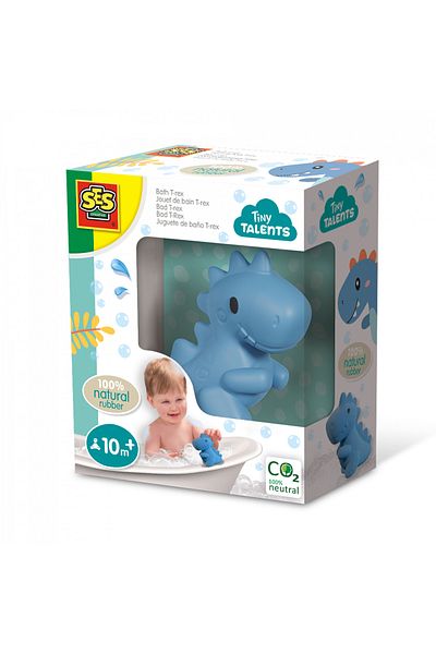 SES Creative Children's bath toy - T-rex - 100% natural rubber