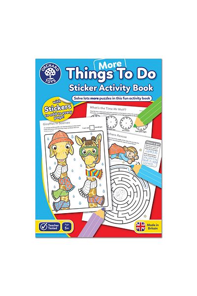 Orchard Toys Coloring Book With Stickers In English - Work To Do