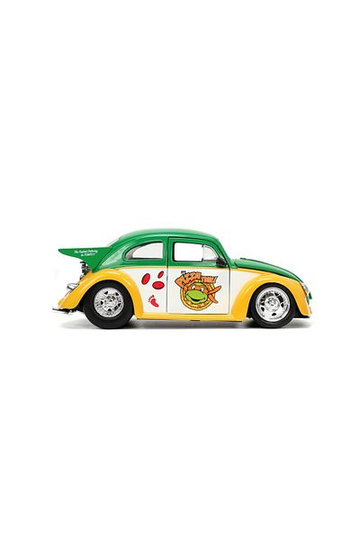 Simba Jada Diecast Model Car Teenage Mutant Ninja Turtles 1959 Volkswagen Drag Beetle 1:24