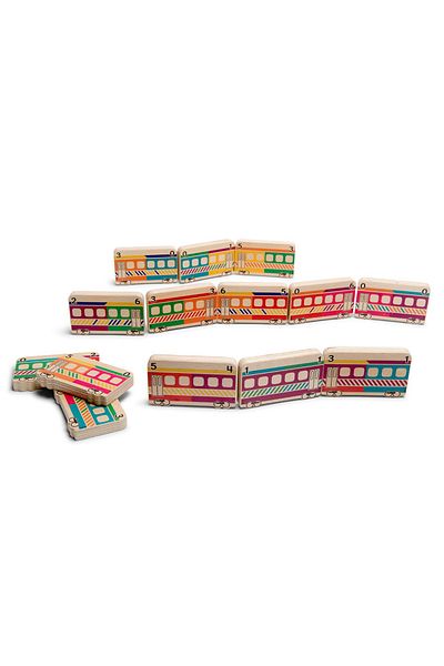BS Toys Domino Train, Joc Educativ Din Lemn