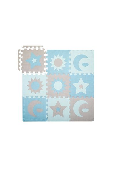 Momi Covoras De Joaca Puzzle 93x93 Cm , Nebe - Blue