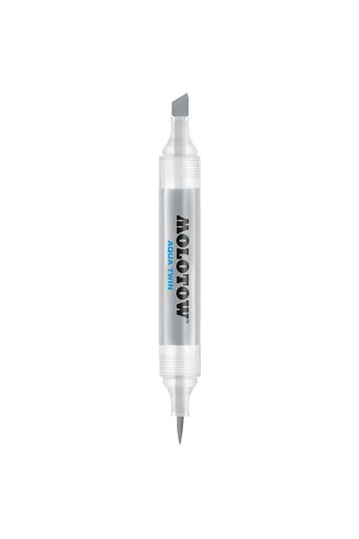 Molotow Aqua Twin 1mm/2-6mm Double-tipped Marker Cool Grey 03