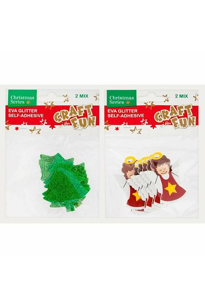 Micostore Foam Christmas Decorations, 16 Creative Crafts for Greeting Cards