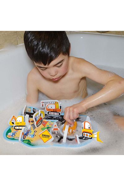 Buddy&Barney Construction Site With Road And Cars - Bath Play Set