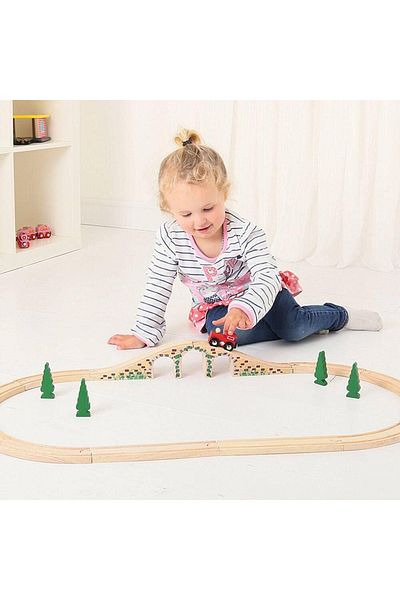 BIGJIGS Toys Arched Bridge