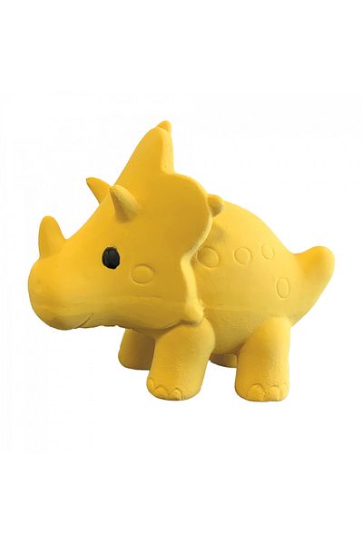 SES Creative Children's bath toy - Triceratops - 100% natural rubber