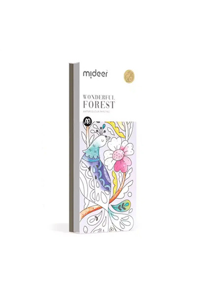 Mideer Carte De Colorat Cu Desene, Include Pensula De Pictat Si Acuarele, Pad...