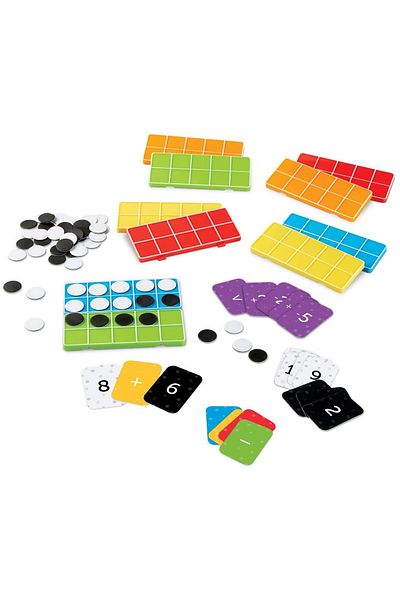 Learning Resources Set Matematic Baza 10 - Curcubeu