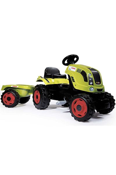 Smoby Pedal Tractor And Trailer Claas Farmer Xl
