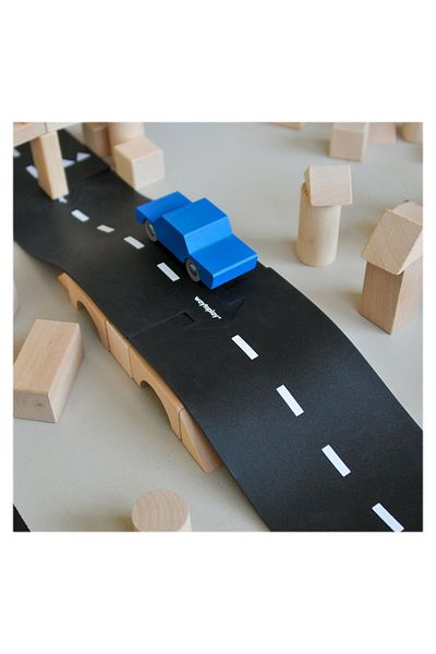 waytoplay Masinuta Handmade Din Lemn, , Albastru