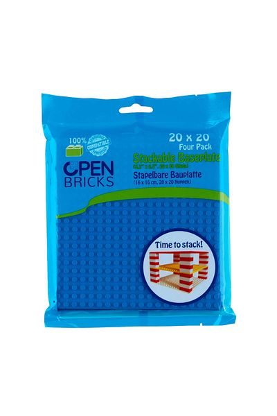 OEM Toy - Construction Sets - Blue Tiles 20x20 (4 PCS)