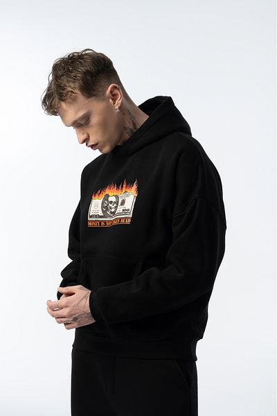 Nhara Unisex Money Is Not Taken Dead Oversize Sweatshirt