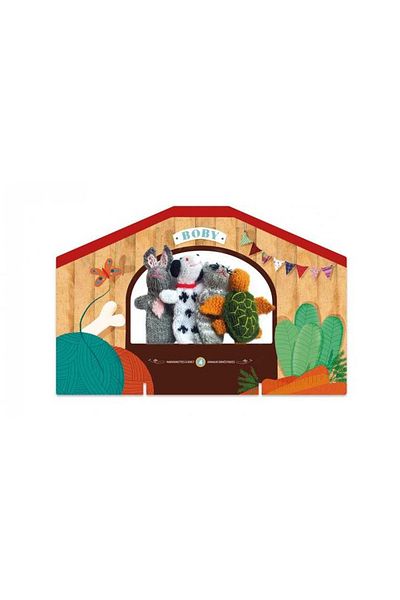 Londji Papusi tricotate pentru Teatru cu papusi Animale Londji