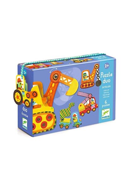 djeco Διπλό παζλ - Οχήματα