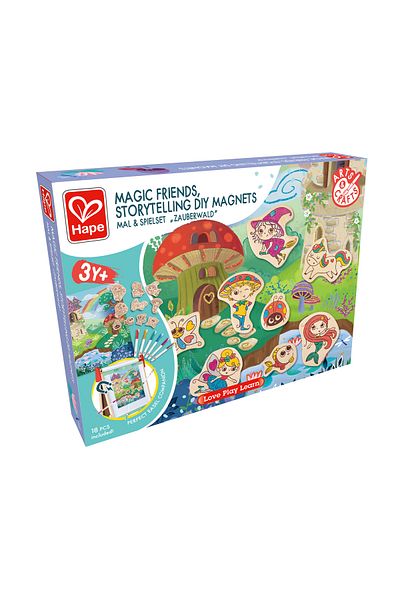 Hape Fantasy Themed Magnet Creation Kit For Children - 17 Pieces