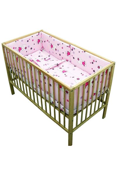Hubners Lenjerie Patut Kitty Floricele 5 Piese Roz