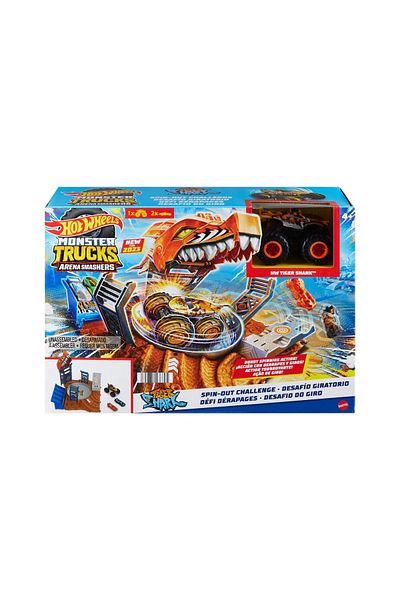 mattel Hot Wheels Monster Truck Arena Smashers Challenge Spin-out
