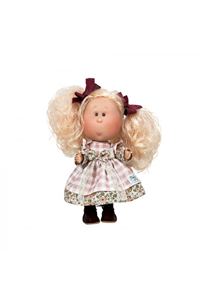 OEM Păpușa Nines D'onil, Mia, cu păr blond și funde roșii, cu articulații, cu...