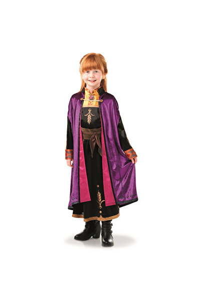 Rubies Disney Frozen - Costum Anna De Calatorie Deluxe Ii, 7-8 Ani
