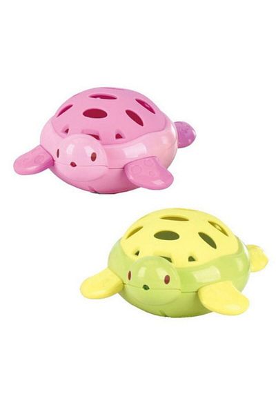 Micostore Baby Rattle Toy, Turtle, Pink