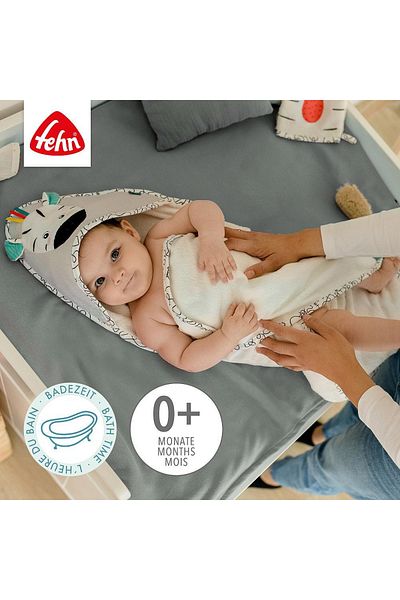 Fehn Hooded Towel - Zebra - Educational Toy for Children