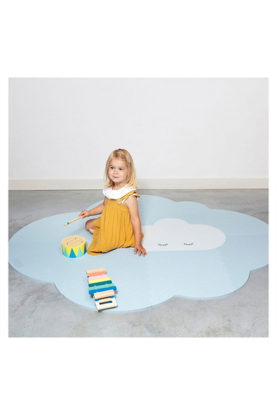 Quut Toys Covoras De Joaca, Saltea Din Spuma, Norisorul Albastru, 175 Cm