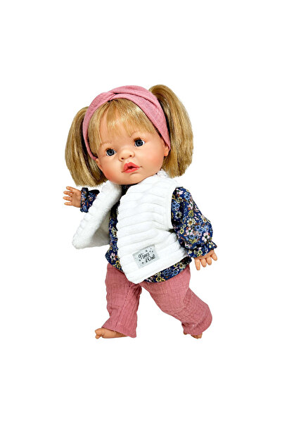 OEM Кукла Nines D'onil, Joy, с руса коса, бяла жилетка, аромат на ванилия, 37 см