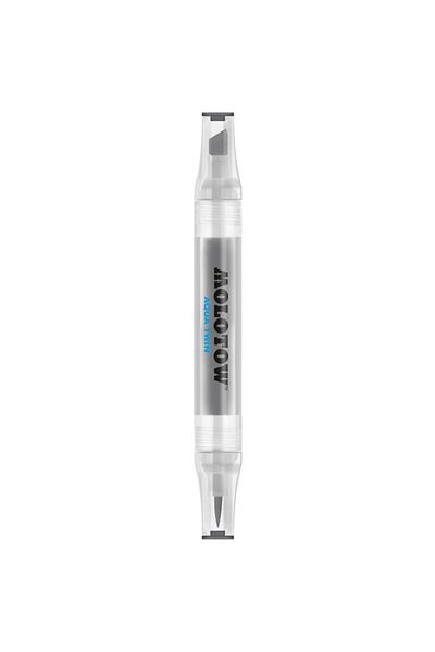Molotow Aqua Twin 1mm/2-6mm Double-tipped Marker Neutral Grey 02