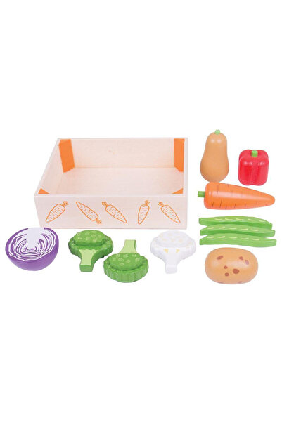 BigJigs Dřevěná bedna na zeleninu