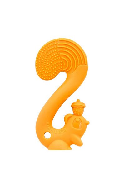 Mombella Silicone Gingival Ring, - Orange Squirrel