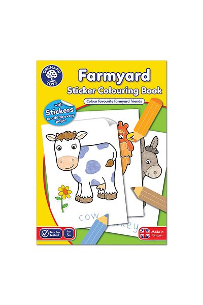 Orchard Toys Carte De Colorat Cu Activitati In Limba Engleza Si Abtibilduri Ferma