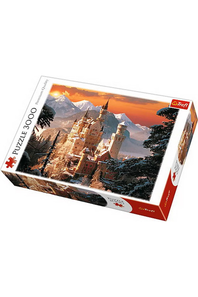 Trefl Puzzle, Wintry Neuschwanstein, Germania, 3000 de piese, Calitate superi...