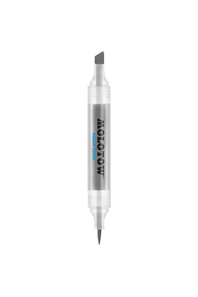 Molotow Aqua Twin 1mm/2-6mm Double-tipped Marker Neutral Grey 02